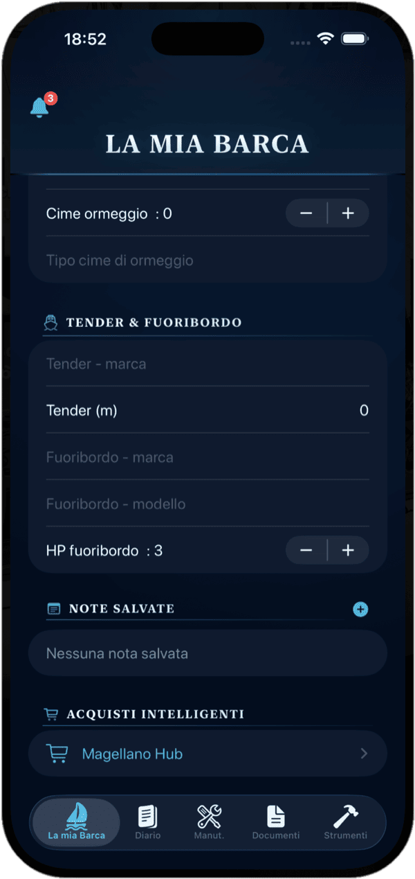 DIONE App - La mia Barca